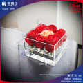 Factory Luxury Romantic Clear Acrylic 9 Roses Box